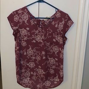 Purple Floral blouse